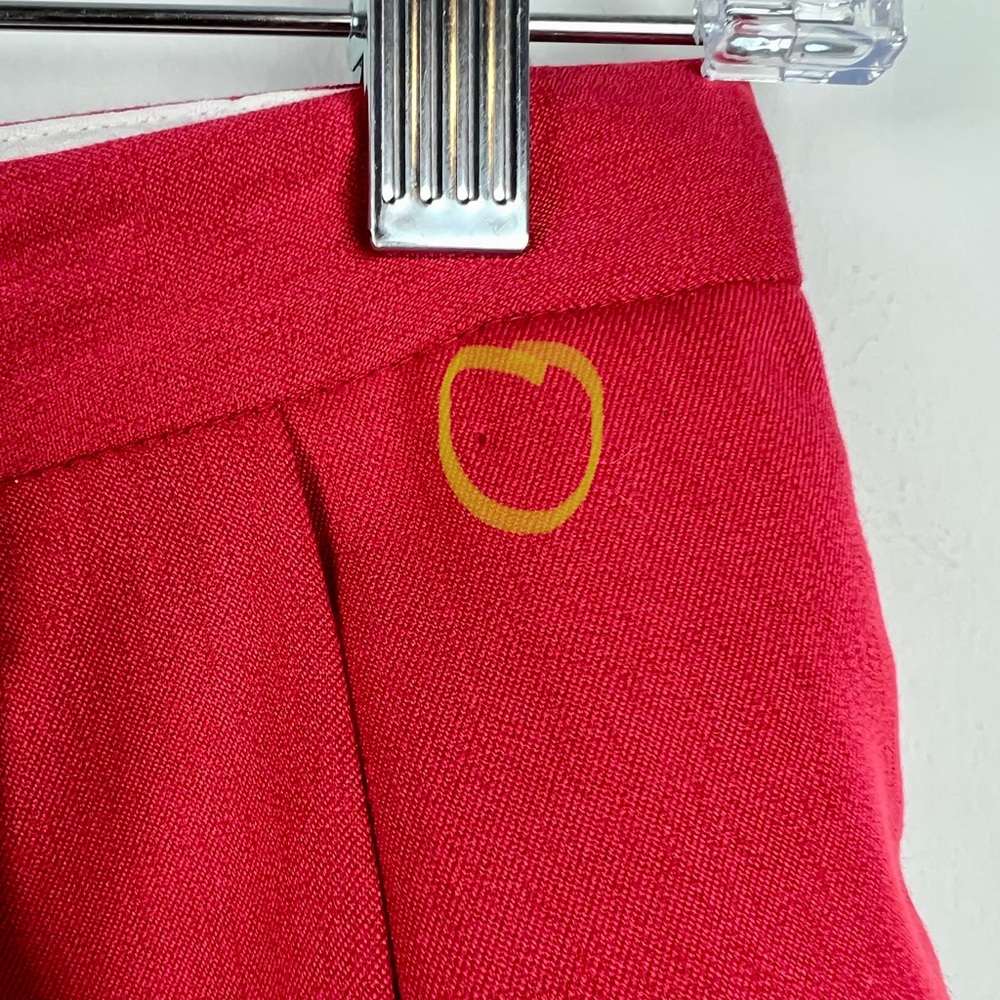 Cutter & Buck Women Bermuda Pleated High Rise Red Dress Shorts Size 8 - Picture 5 of 10